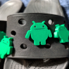 Plastic Charms for Android Apps Lover -  Green Shoe Charms for Shoes