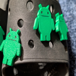 Plastic Charms for Android Apps Lover -  Green Shoe Charms for Shoes