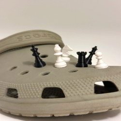 Chess Pieces Shoe Charms -...