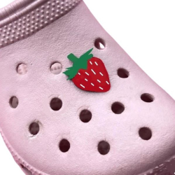 Plastic Strawberry Shoes Charm - Cute Charm Durable Plastic Accessory