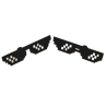 Thug Life Emoji Plastic Glasses Charms for Shoes - Deal with it! Shoe charms