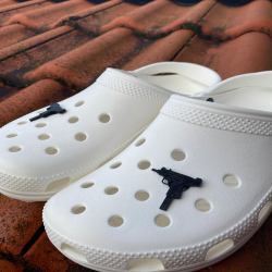 Plastic Uzi Gun Shoe Charms...
