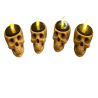 Skull Candle Tealight Holder - Halloween Spooky Skull (Tea Lights not included)