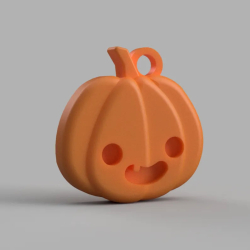 Cute Halloween Pumpkin Keychain - Jack O' Lantern Keychain for Friends