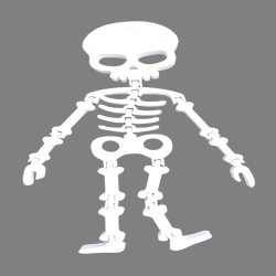 Flexi Halloween Skeleton Decoration / Toy - Anti Stress Toy for Halloween