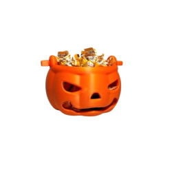 Halloween Pumpkin Basket for Candy - Trick or Treat Candy Basket for Halloween