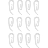 Heavy Duty Curtain Hook - Hooks for Window, Door & Shower Curtains