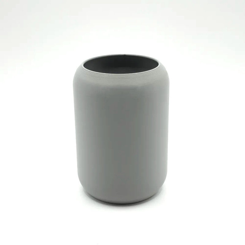 Modern Rounded Toothbrush Holder - Stylish Plastic Cup Organizer