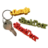 Household Word Keychains - Plastic Keychain Set for Front Door, Back Door, Garage