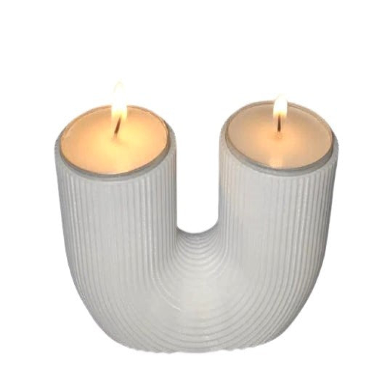 Modern Candle Holder for LED Candles - Stylish Centerpiece for Living Rooms