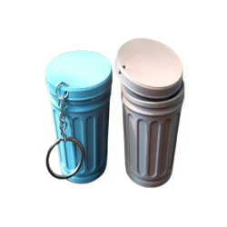 Mini Trashcan Keychain - Mini Trash Can Stash Keychain