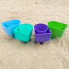Beach Cup Holder Coaster - Plastic Drink & Mobile Holder for Beach and Outdoors