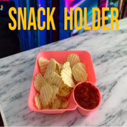 Snack Holder Tray with Bowl...