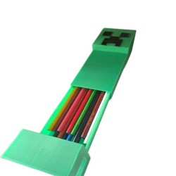 Minecraft Creeper Pencil Case - Durable Plastic Pencil Case for School and Home