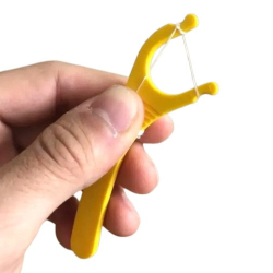 Reusable Floss Holder - Plastic Flossing Tool (Floss String Not Included)
