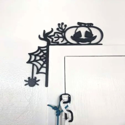 Halloween Door Corner Decor - Scary Door Decor for Porch Garden Home Ornaments