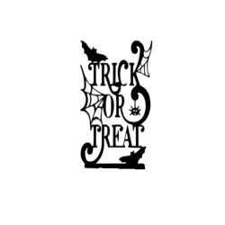 Trick or Treat Halloween Socket Board Charm Halloween Decoration for Home