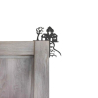 Halloween Door Corner - House Themed Plastic Decoration for Halloween