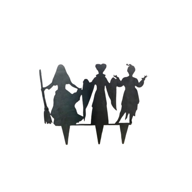 Halloween Witches Shadow Casters - Garden Tags Decoration for Halloween