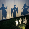 Halloween Witches Shadow Casters - Garden Tags Decoration for Halloween