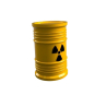 Mini Barrel Container-Removable Lid - Small Barrel with removable Lid