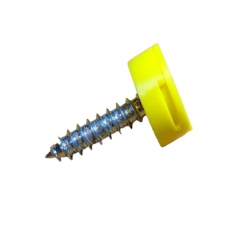 UK Vehicle Number Plate Screw Cap with Flexure Hinge-3 Pcs Durable Plastic Cover