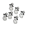 Cute Halloween Ghost Keychain with Witch Hat - Adorable Plastic Accessory