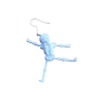 Skeleton Earrings - Spooky Plastic Skeleton Design for Halloween