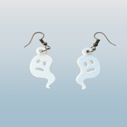 Ghost Earrings - Spooky and Stylish Plastic Earrings for Halloween
