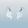 Ghost Earrings - Spooky and Stylish Plastic Earrings for Halloween