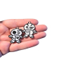 Halloween Voodoo Doll Earrings - Fun and Spooky Plastic Earrings for Halloween