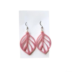 Leaf Earring Decor - Stylish Plastic Leaf Earring in Solid Colors