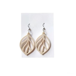 Leaf Earring Decor - Stylish Plastic Leaf Earring in Solid Colors