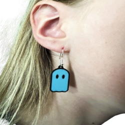 Ghost Earrings - Fun and Festive Plastic Earrings for Halloween
