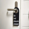 Do Not Disturb Please Door Hanger - Durable Plastic Sign for Privacy
