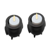 Mini Halloween 2 Pcs Spooky Cauldron Tea Lights Holders - Spooky Home Accent