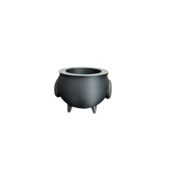 Mini Halloween 2 Pcs Spooky Cauldron Tea Lights Holders - Spooky Home Accent