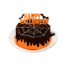 Happy Halloween Cake Topper – Bat-Themed Party Decoration