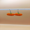 Mini Halloween Pumpkin Earrings – Festive Plastic Earrings for Halloween Fun