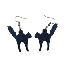 Hissing Cat Earrings -...
