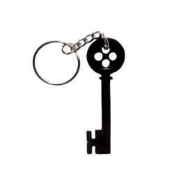 Coraline Key Shaped Keychain – Spooky Halloween Plastic Keychain for Bag pack