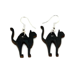 Witchy Cat Earrings -...