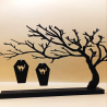Halloween Cat Coffin Earrings - Spooky Plastic Earrings with Cat Coffin Design