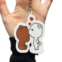 Cute Bear Loving Keychain...