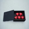 Heart-Shaped Gonggi – Red Stones Valentine's Day Gift