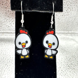 Cute White Chick Earrings...