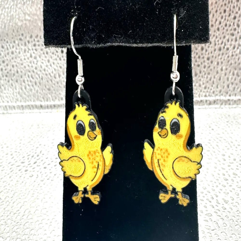 Cute Chick Yellow Earrings for Easter – Adorable Festive Jewelry for Easter