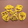 5 Pcs Easter Cookie Cutters – Bunny, Chick, and Carrot Shapes for Festive Baking