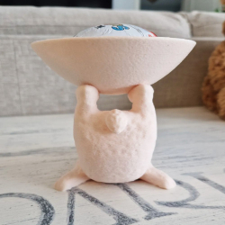 Cute Easter Rabbit Bowl Ornament for Home Decor - Ideal for Spring Festivities