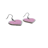 Plastic Heart-Shaped Concha Earrings – Sweet Jewelry Inspired by Pan Dulce